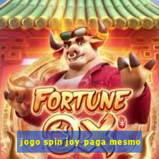 jogo spin joy paga mesmo